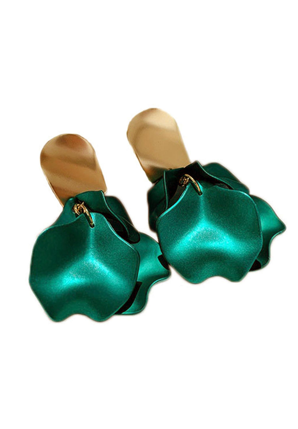 Orecchini in peluche a forma di petalo