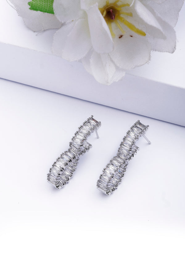 Lustrous Bow Stud Earrings