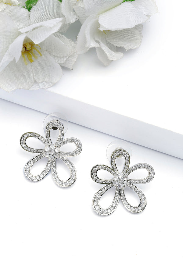 Hollow Floral Earrings