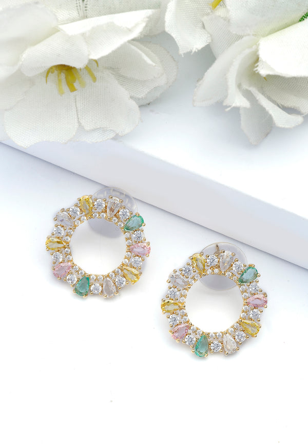 Multicolored Hoop Earrings