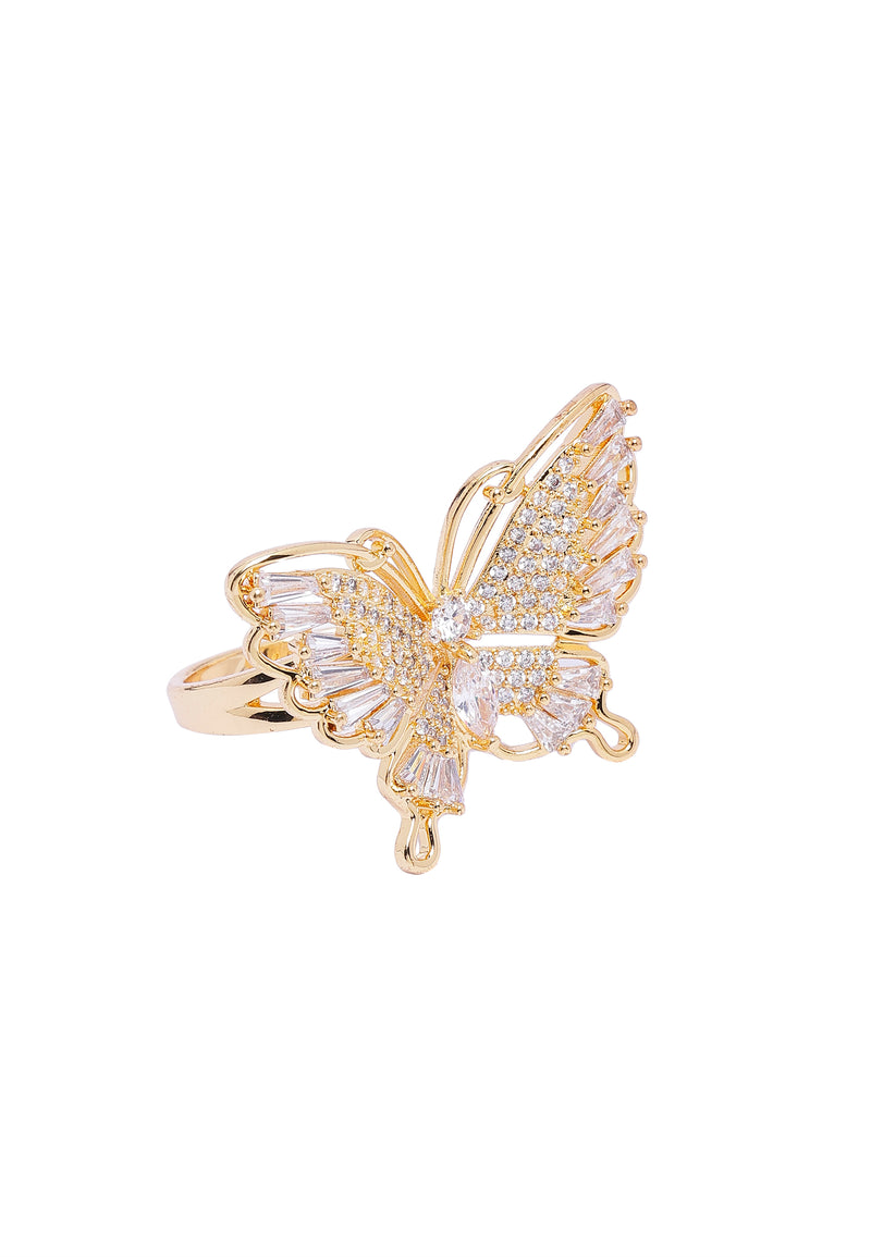 Bague Blissful Papillon Doré